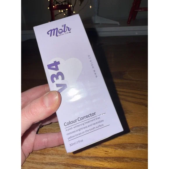 MOLR V34 Colour Corrector Toothpaste Post Whitening Treatment 30ml 1 fl oz - Picture 4 of 5